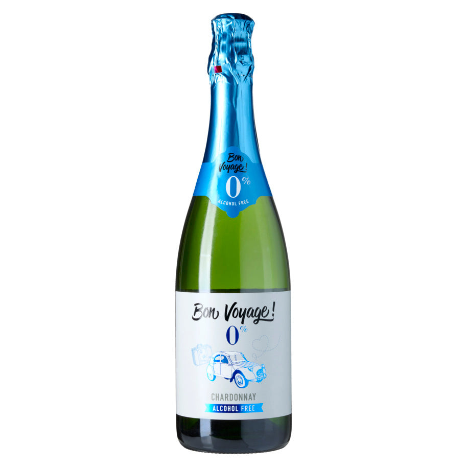 Bon Voyage Sparkling White Chardonnay - Alcohol Free Wine