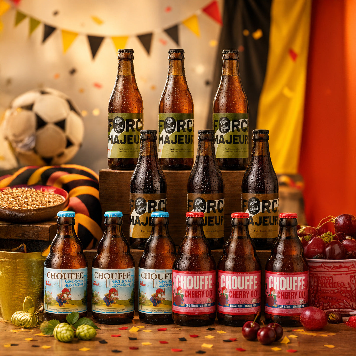 Belgian World Cup Beer Match Pack 0.0% to 0.5% Alcohol Free Beer Case