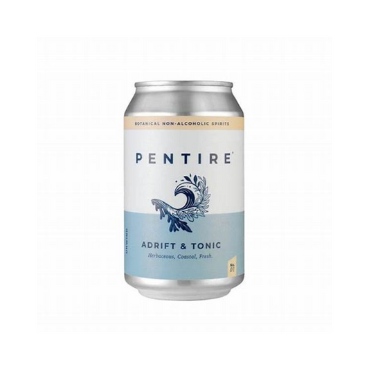Pentire Adrift & Tonic - Botanical Non Alcoholic Spirit [Cans]
