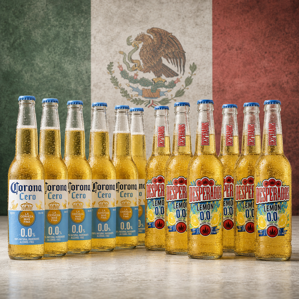 Mexico World Cup Match Day Lager Pack 0.0% - Alcohol Free Beer Case