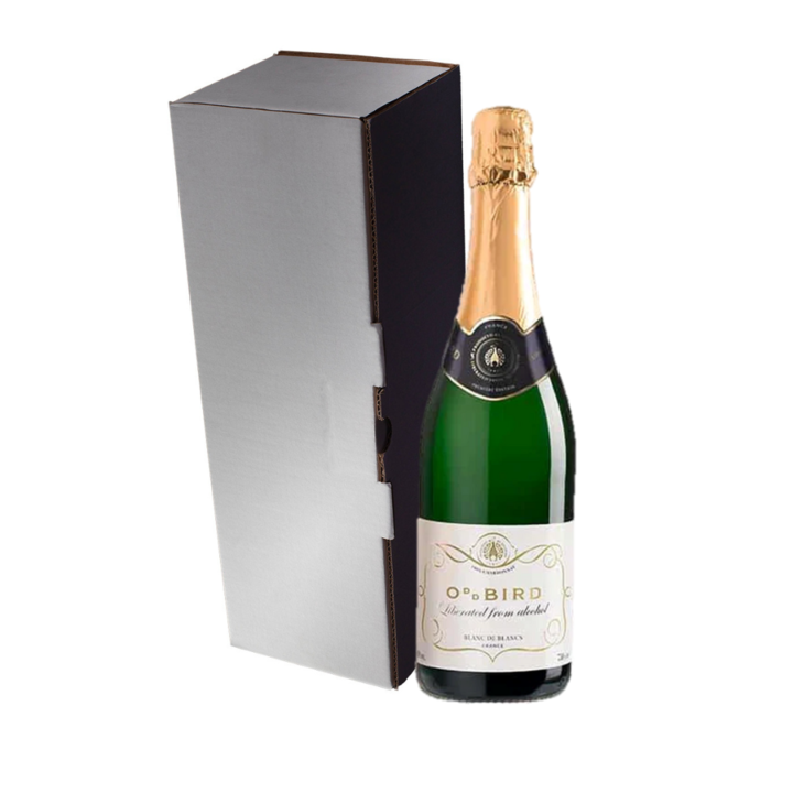 Oddbird Blanc de Blancs - Alcohol Free Sparkling Wine - includes Premium Gift Box