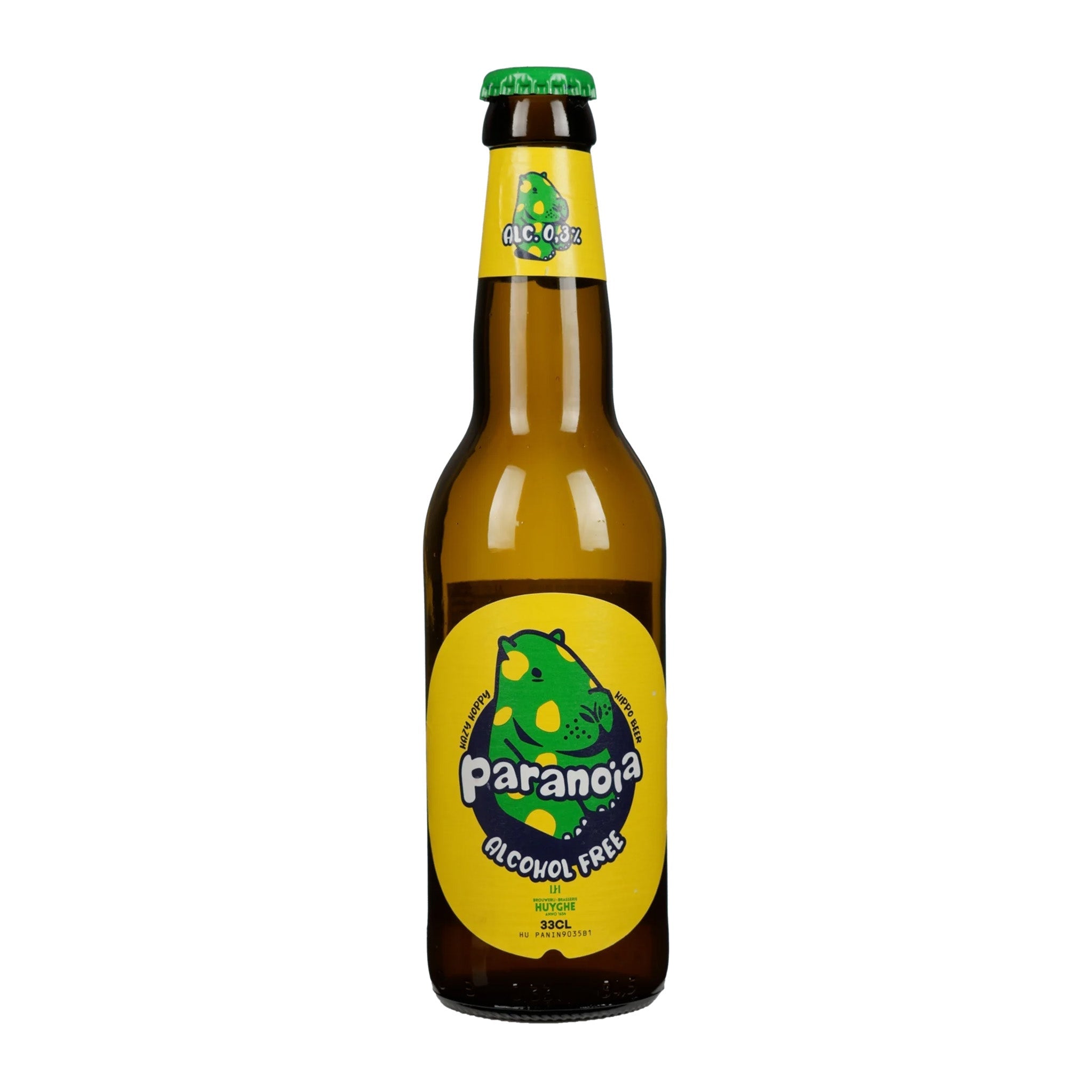 Paranoia Alcohol Free Belgian Hazy Blond Beer