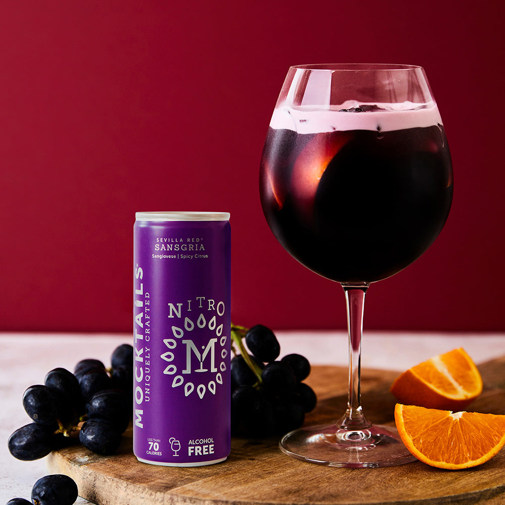 Mocktails Seville Red Sansgria - Alcohol Free Cocktail