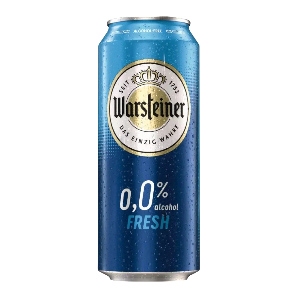 Warsteiner Fresh 0.0% – Premium German Alcohol Free Pilsner