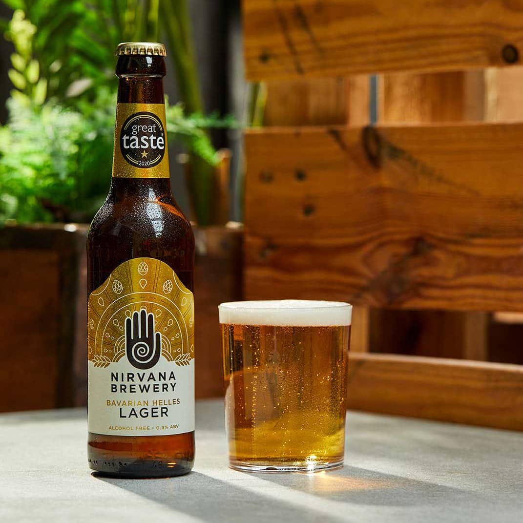 Bavarian Helles Lager and glass