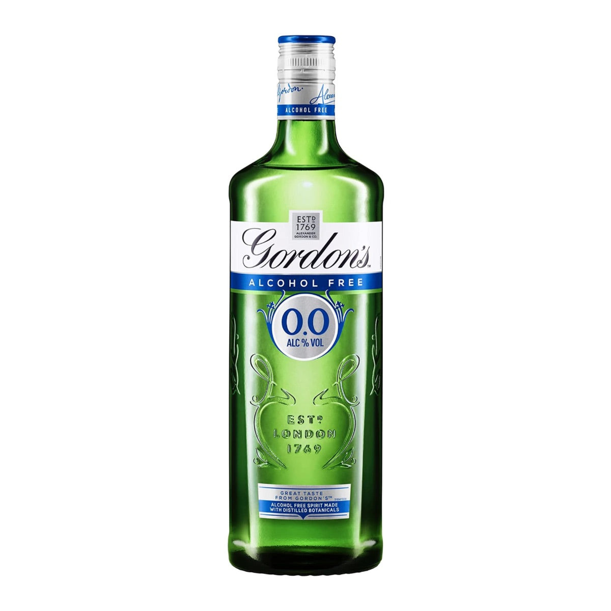 Gordon\'s Alcohol Free London Dry Gin 70cl | Buy Online –