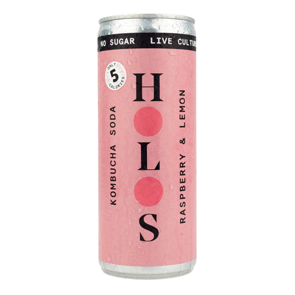 HOLOS Kombucha Soda Raspberry & Lemon [250ml Cans]