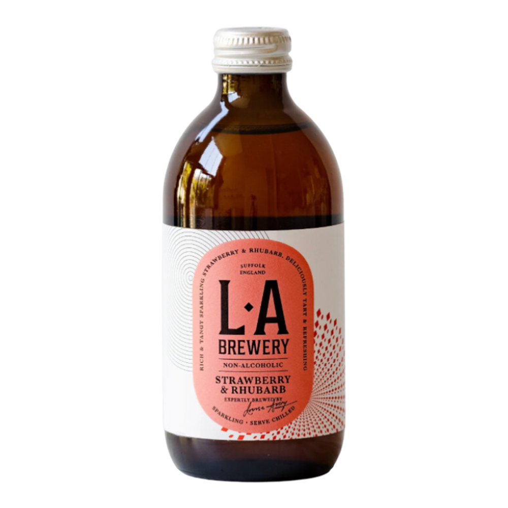 LA Brewery Strawberry & Rhubarb - Non Alcoholic Kombucha