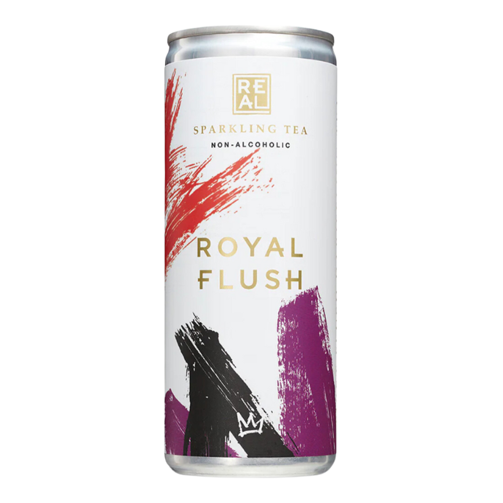 Real Sparkling Tea Royal Flush Kombucha Cans