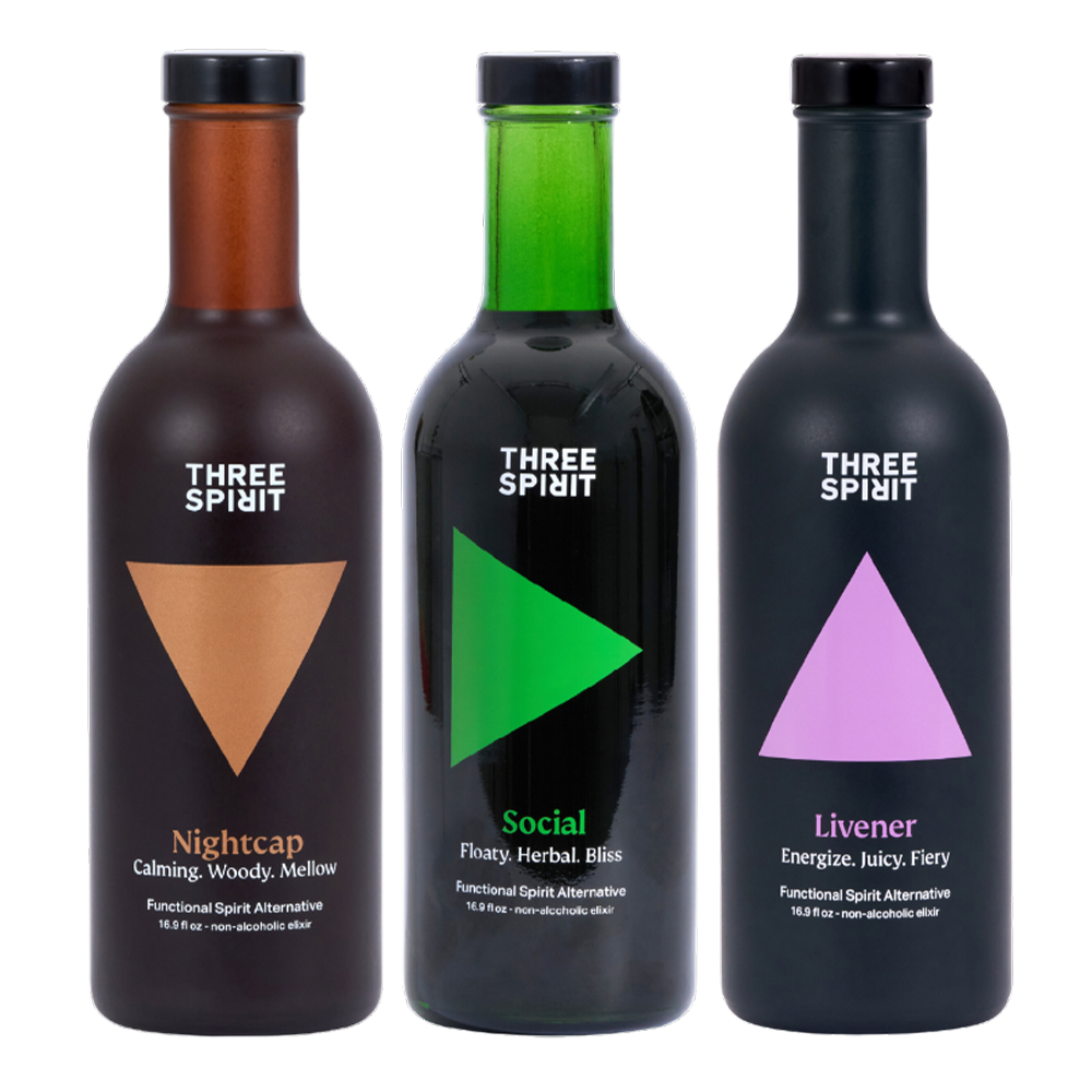 Three Spirit Non Alcoholic Spirits Mixed Case