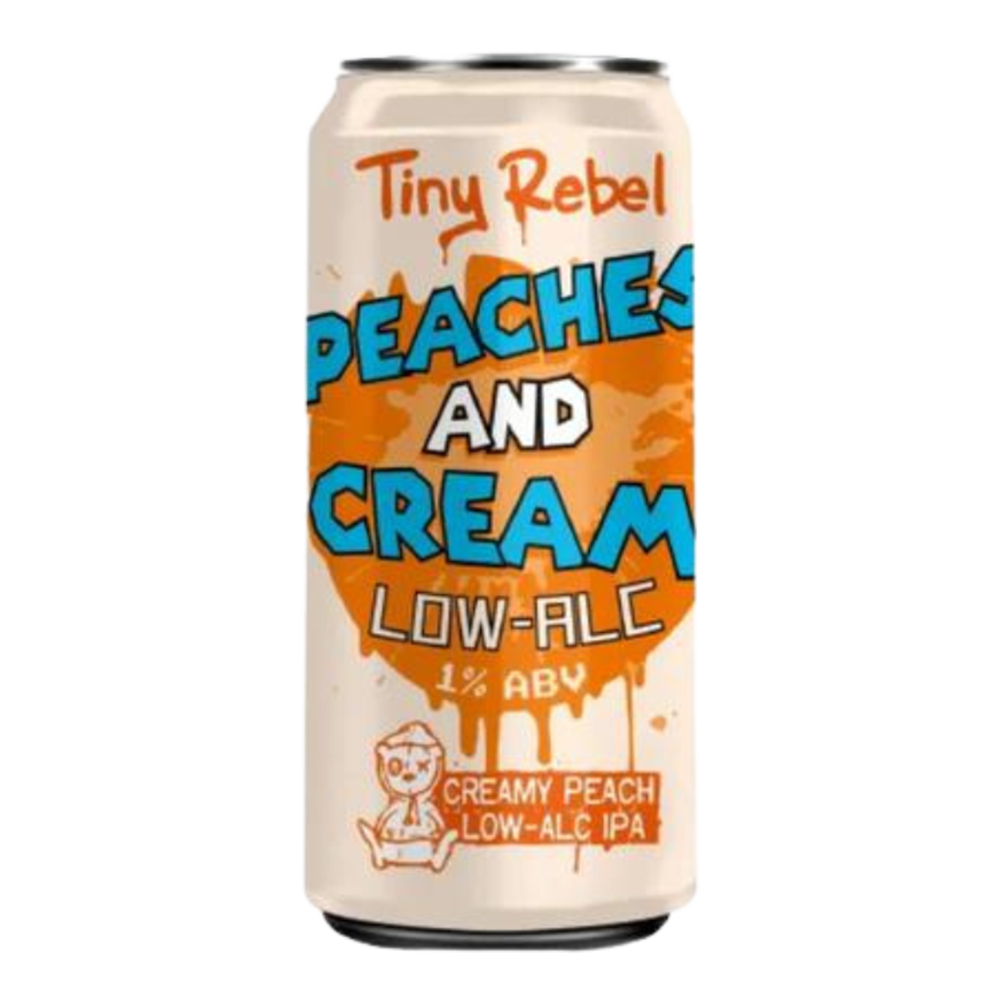 Tiny Rebel Peaches & Cream - Creamy Peach Lower Alcoholic IPA