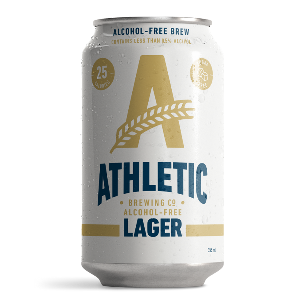 Athletic Brewing Lager - Alcohol Free Lager- Zero Sugar