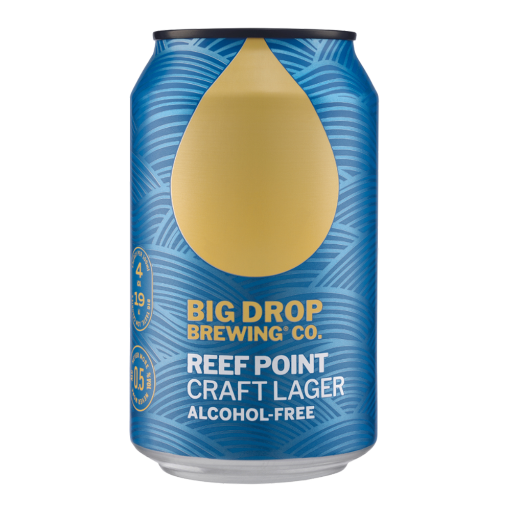 Big Drop Reef Point Lager alcohol free lager