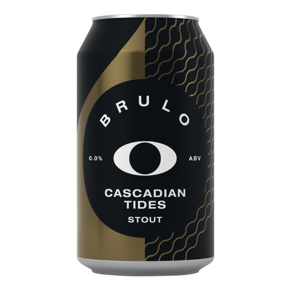 Brulo Cascadian Tides Stout - Non Alcoholic Stout - Dry Drinker