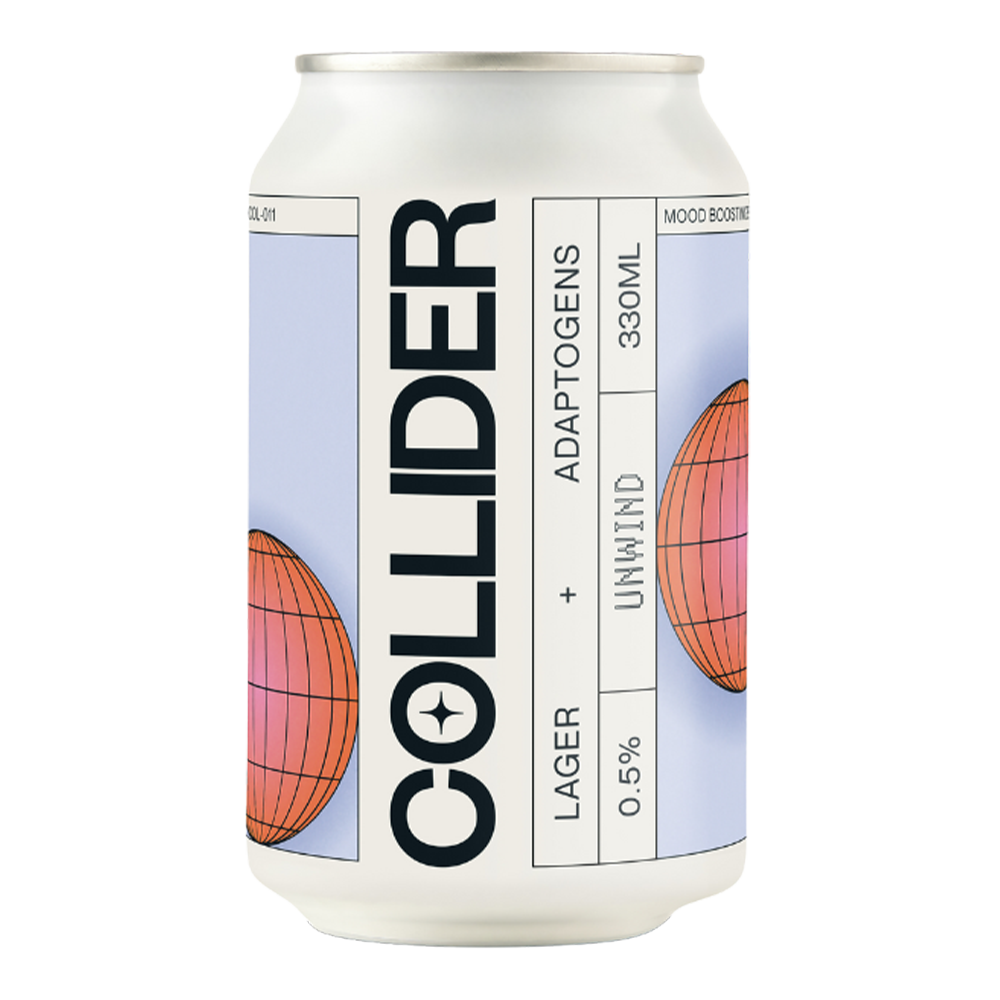 Collider Unwind Lager   330ml   0.5% ABV Can