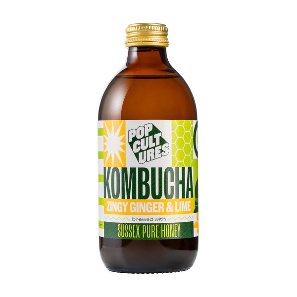 Pop Cultures Zing Ginger Kombucha - Luxury Non Alcoholic Drink