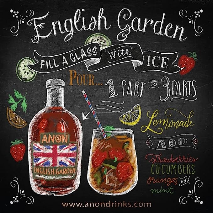 ANON English Garden - Non Alcoholic British summer cocktail alternative