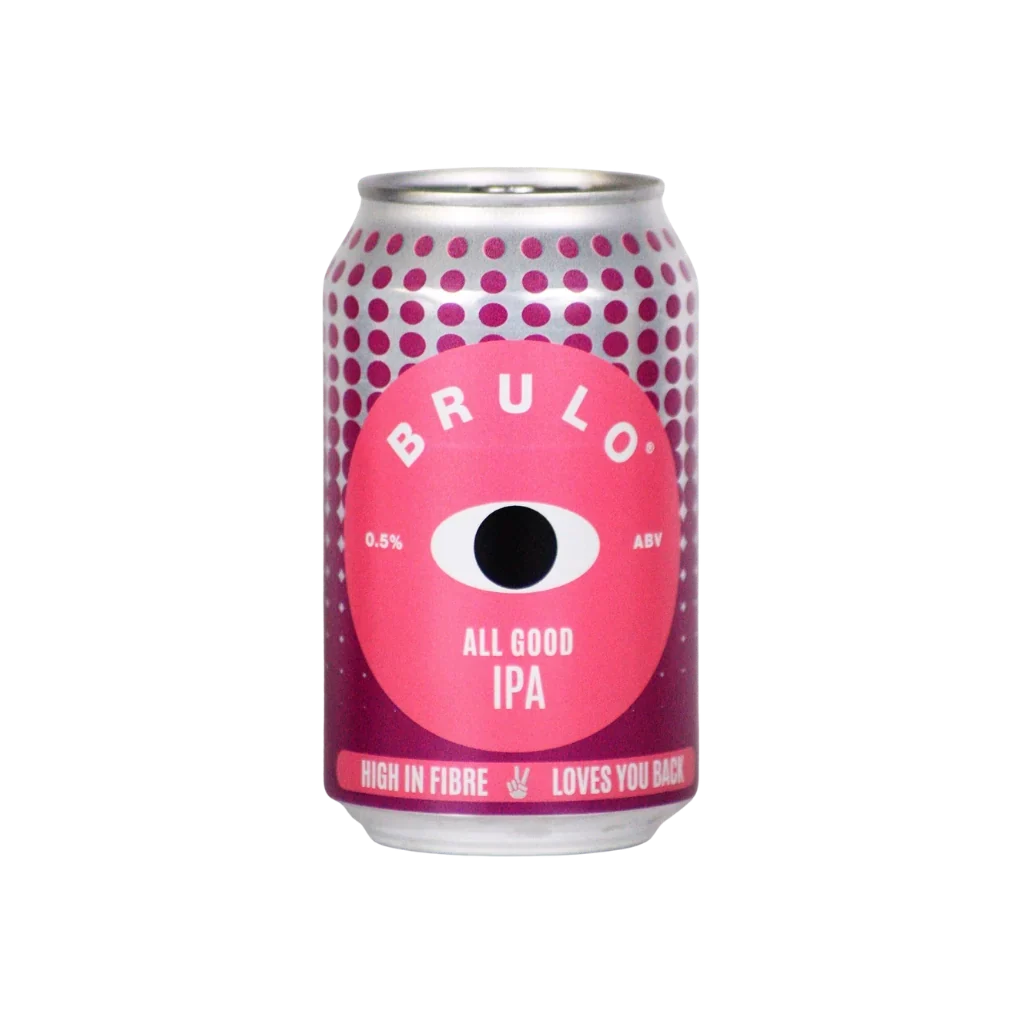 BRULO All Good IPA 0.5% - High Fibre Alcohol Free Beer