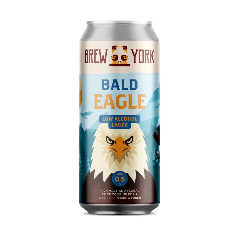 Brew York Bald Eagle Lager alcohol free lager