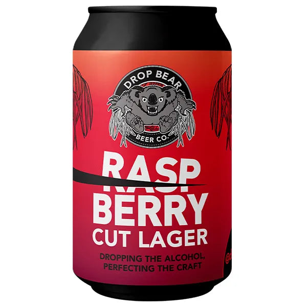 Drop Bear Raspberry Cut Lager - Non Alcoholic Lager