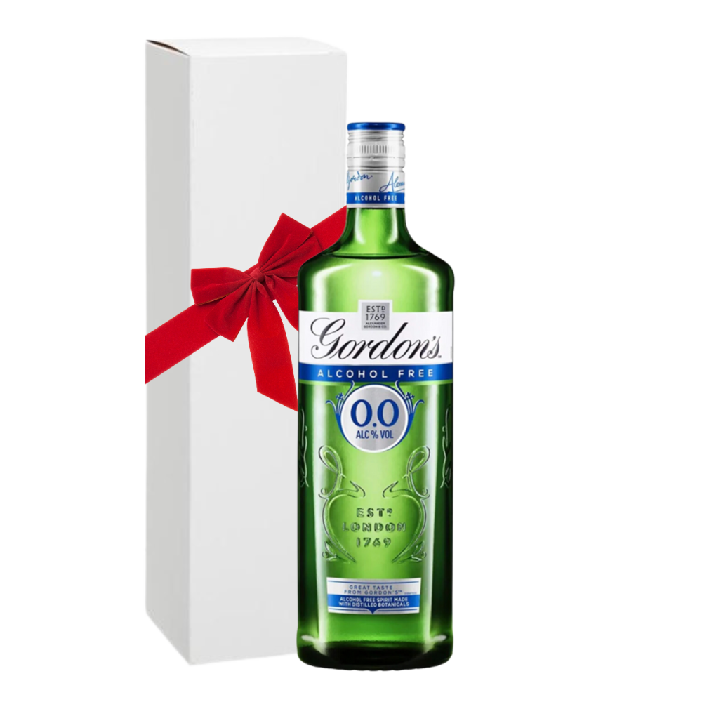 Gordon's Alcohol Free London Dry Gin with Premium White Gift Box