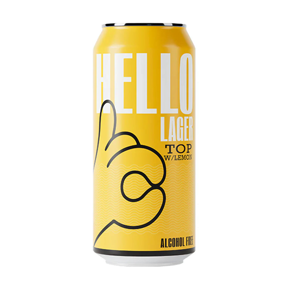 HELLO LAGER - Refreshing Lemon Top - Functional Alcohol Free Helles La
