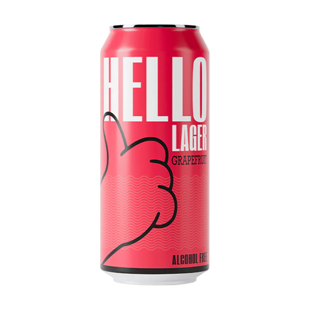 HELLO Zinging Grapefruit - Alcohol Free Helles Lager
