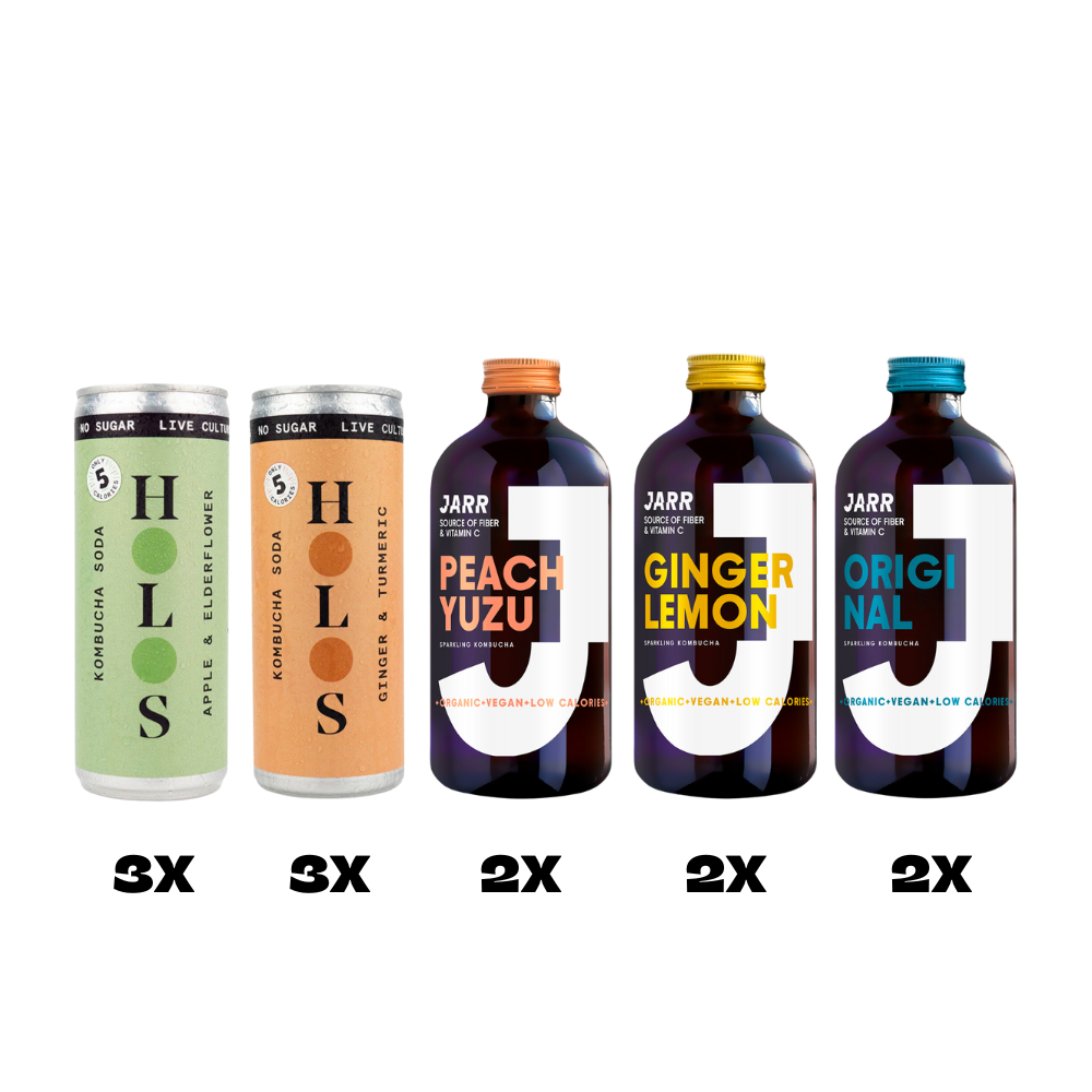 Dry Drinker Essential Kombucha Collection (12 Drinks)