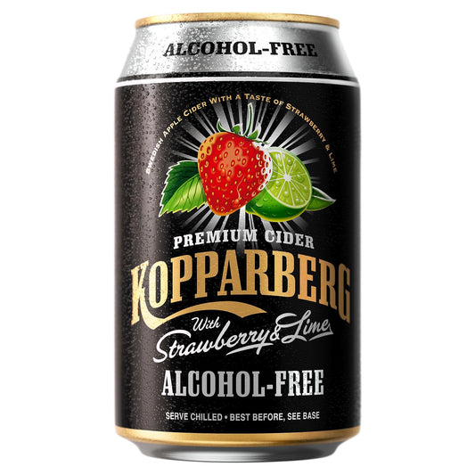 Kopparberg Strawberry & Lime Cider - Non Alcoholic Cider [Cans]