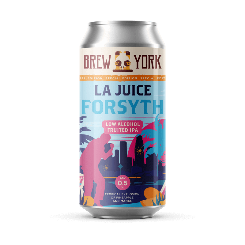 Brew York La Juice Forsyth Fruited IPA alcohol free hazy ipa