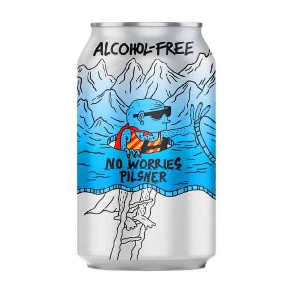 Lervig No Worries Pilsner alcohol free wheat beer