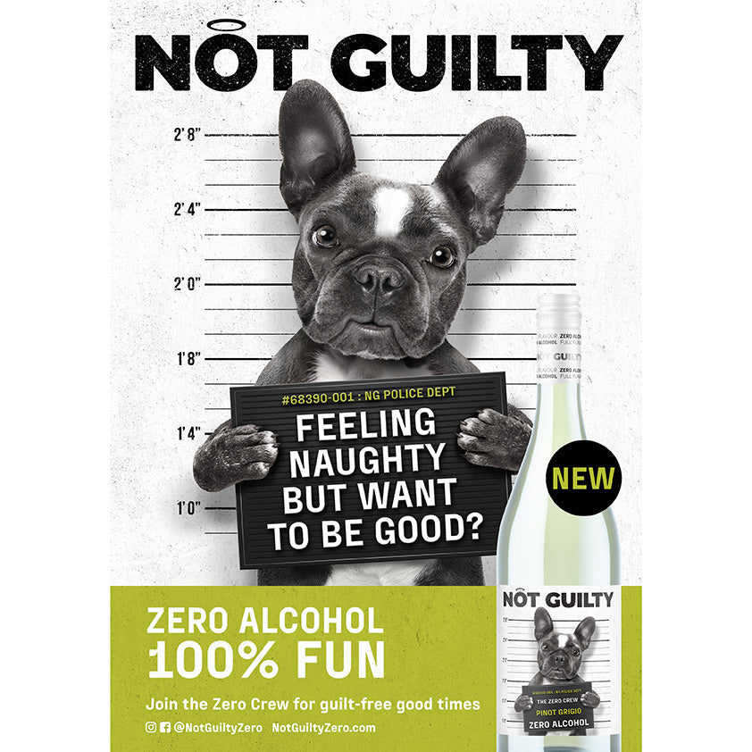 Not Guilty Alcohol Free Pinot Grigio | Non Alcoholic White Wine