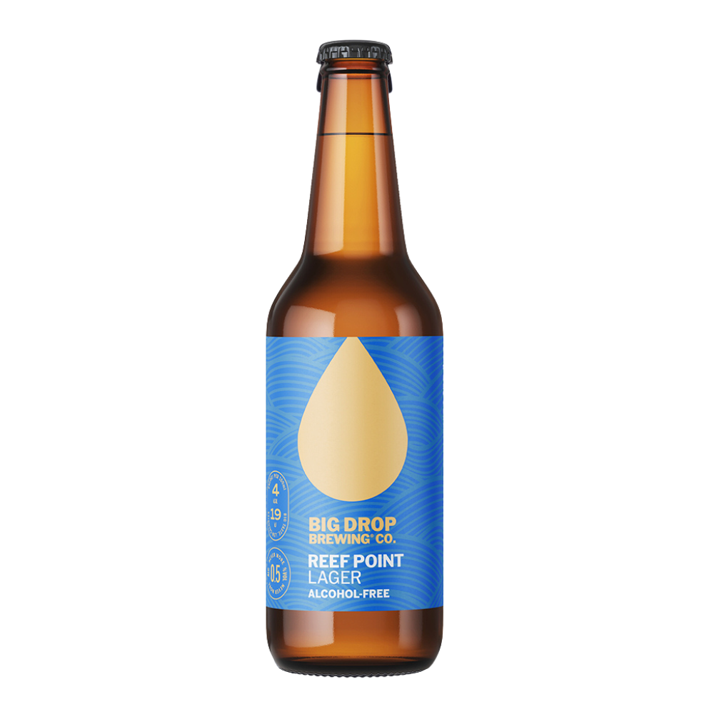 Big Drop Reef Point - Non Alcoholic Lager Bottle