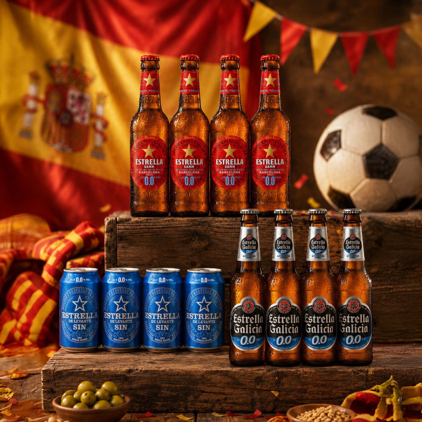 Spanish Lager World Cup Match Pack 0.0% Alcohol Free Beer Case
