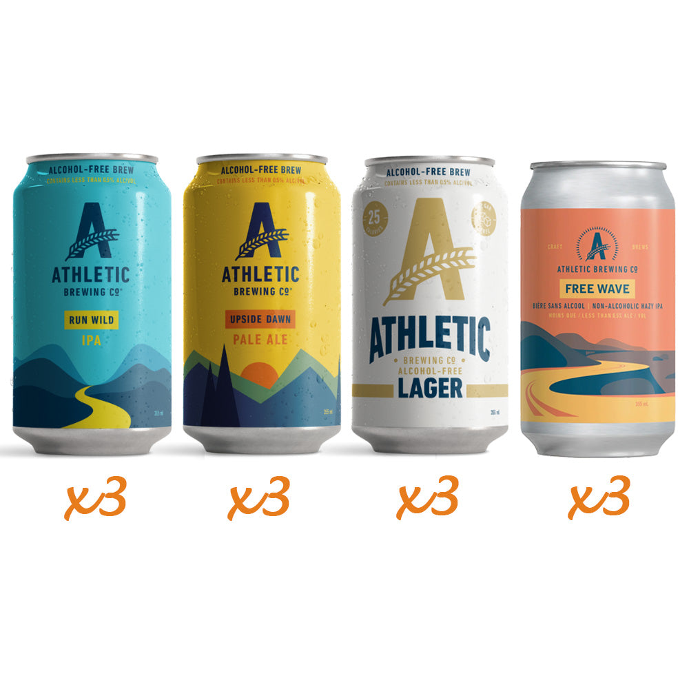 Athletic Brewing Mixed Case - 12 Pack Alcohol Free Craft Beer