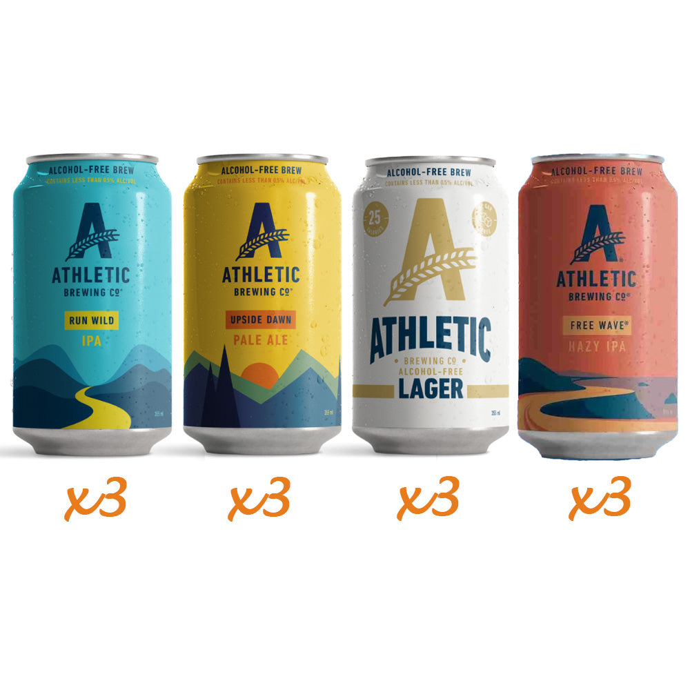 Athletic Brewing Mixed Case - 12 Pack Alcohol Free Craft Beer