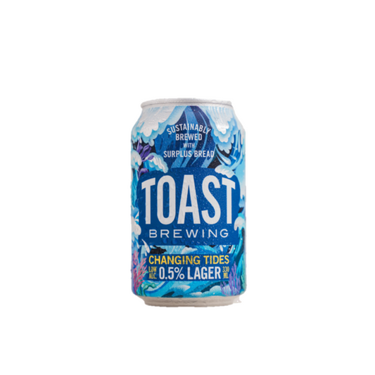 Toast Brewing Changing Tides Lager - Non-Alcoholic Lager