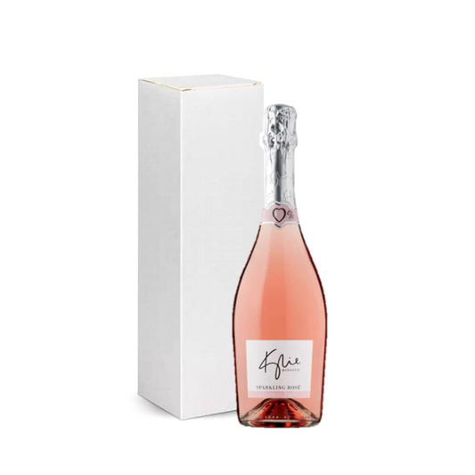 Kylie - Alcohol Free Sparkling Rose - Includes Premium White Gift Box