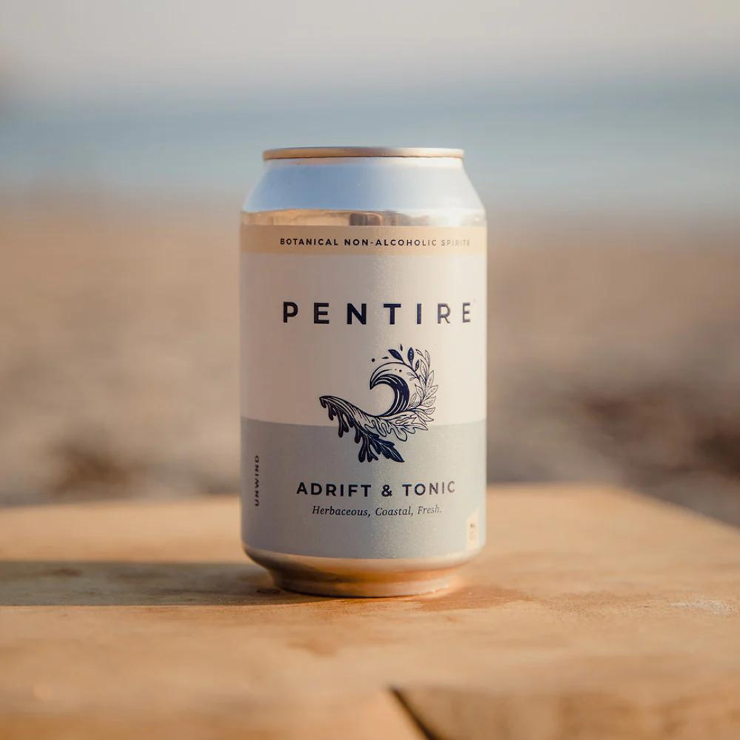 Pentire Adrift & Tonic - Botanical Non Alcoholic Spirit [Cans]