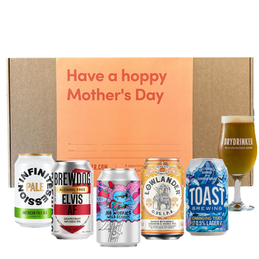 Dry Drinker's Hoppy Mothers Day Gift Box - Low Alcohol Beer Collection + Free Dry Drinker Glass