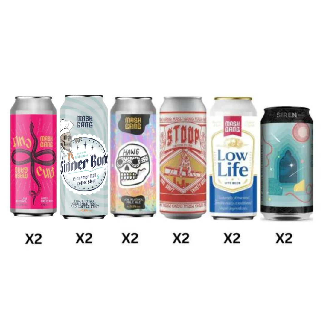 Dry Drinker's Mash Gang Six Mixed - Low Alcohol Mixed Case