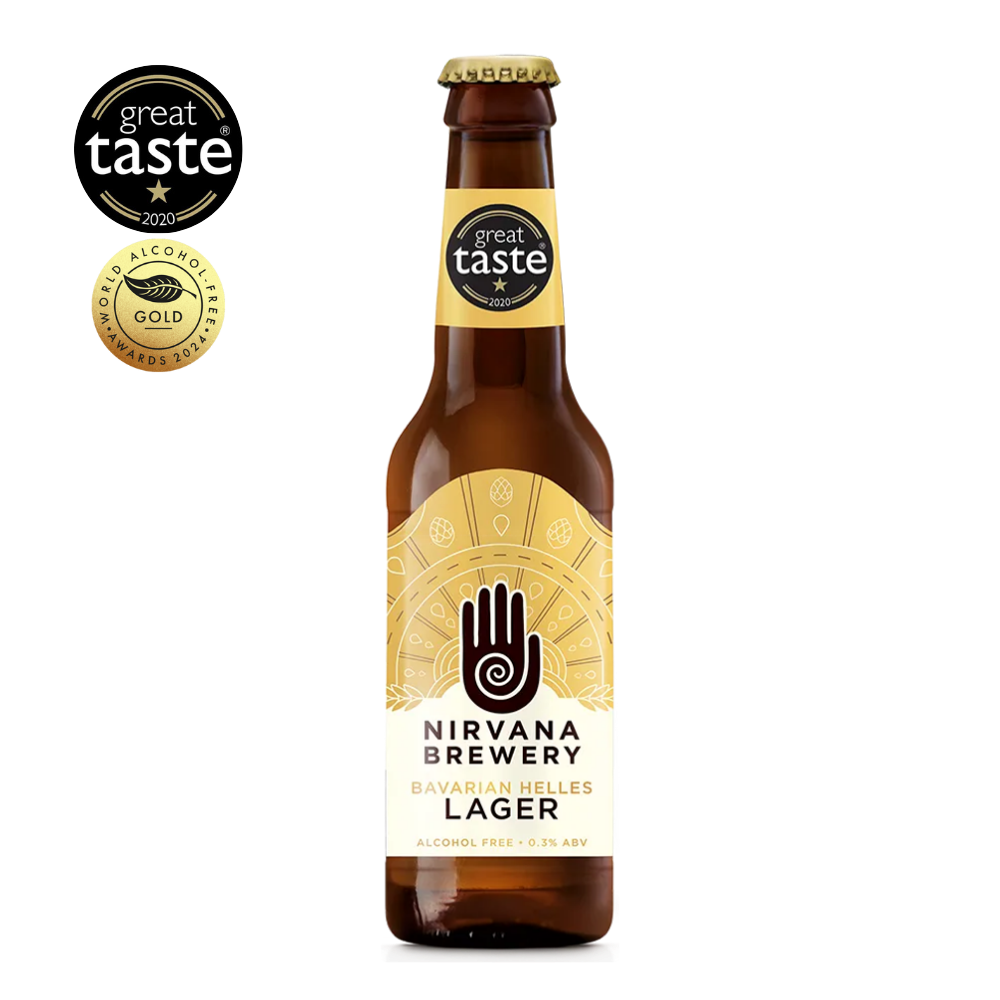 Nirvana Brewery Bavarian Helles Lager - Non Alcoholic Lager 330ml