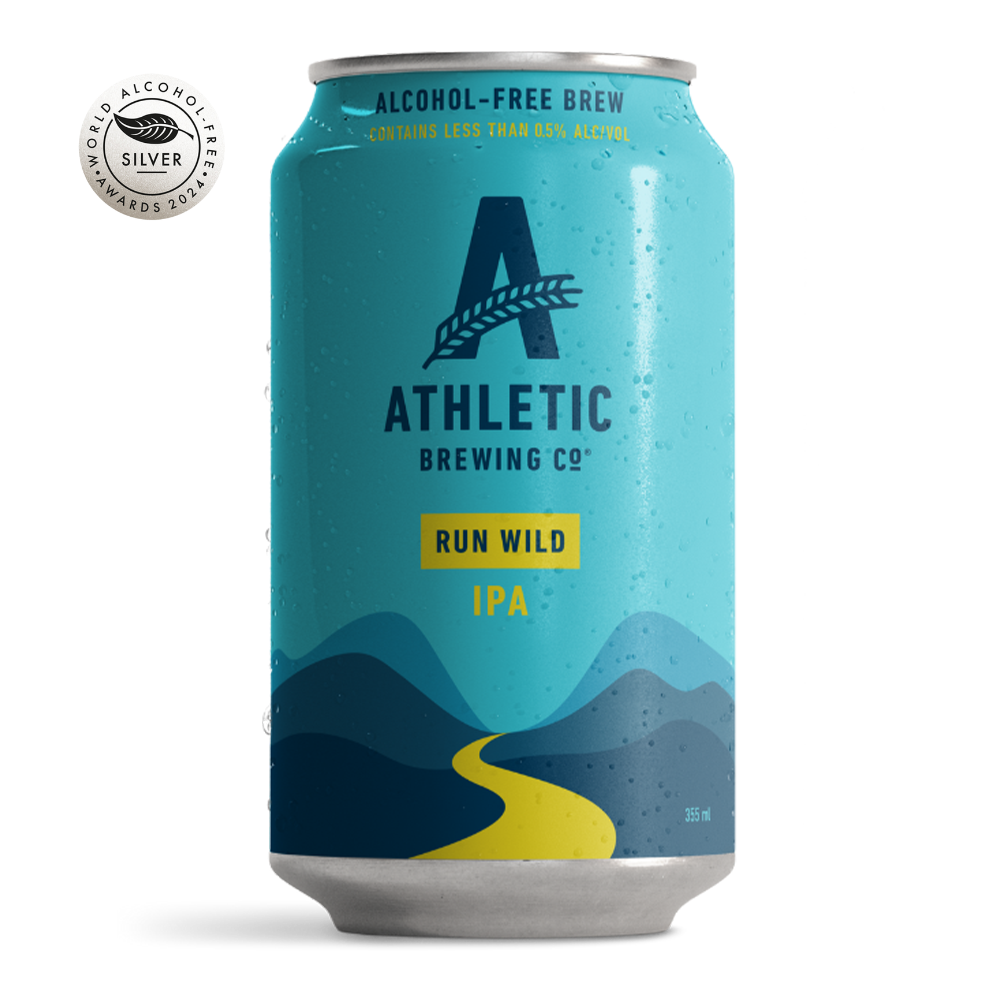 Athletic Brewing Run Wild IPA - Alcohol Free IPA - Dry Drinker