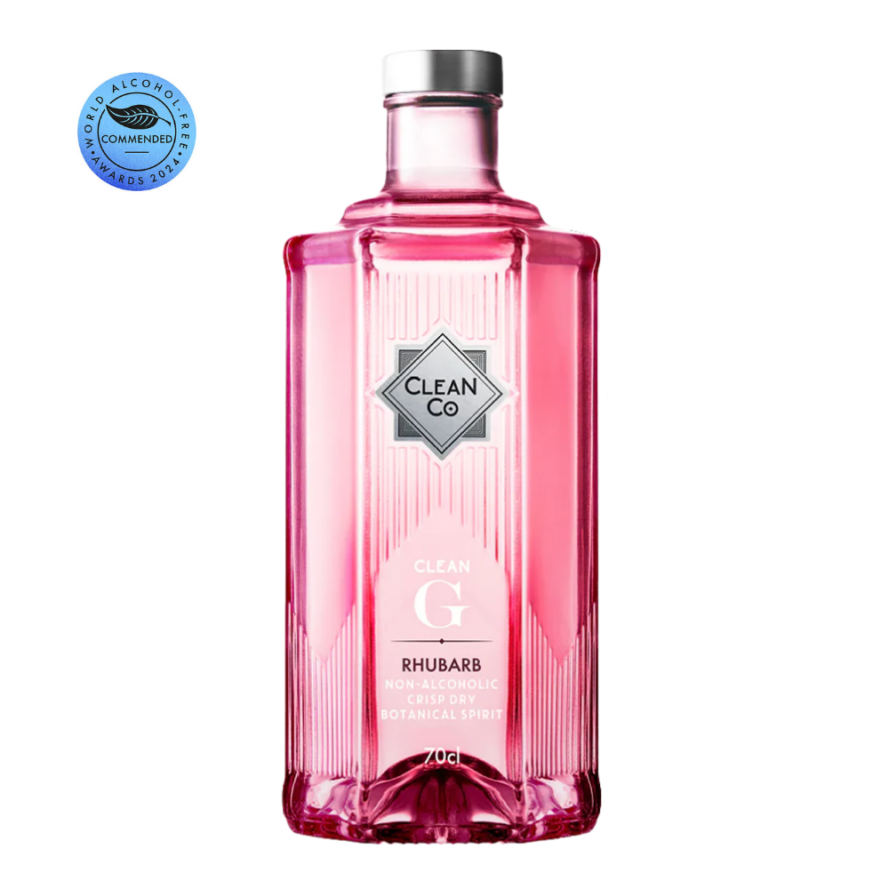 CleanCo Clean G Rhubarb Non-Alcoholic Pink Gin Alternative