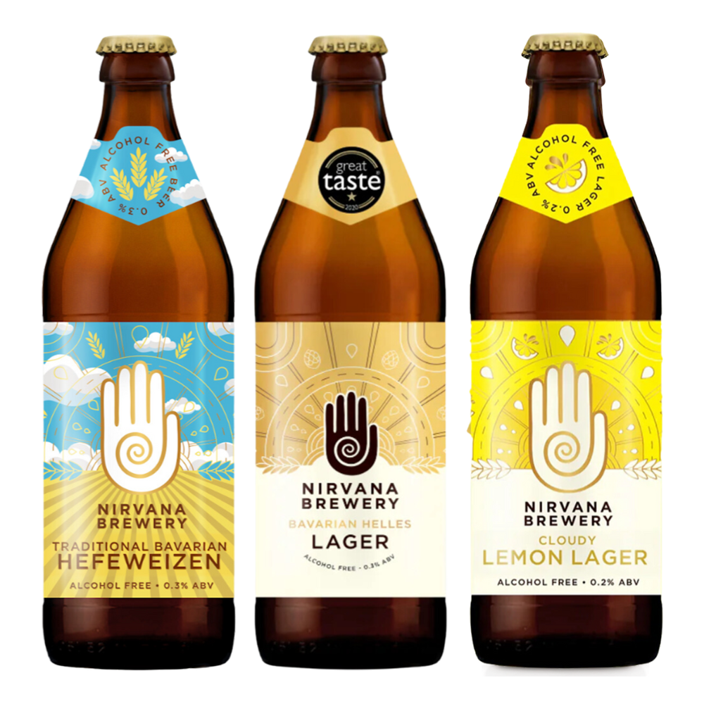 Nirvana Brewery Non-Alcoholic Craft Beer Bottles Collection