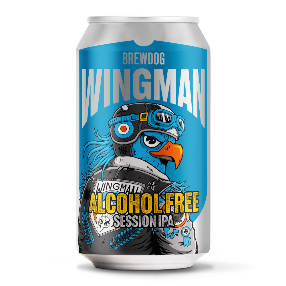 Brewdog Wingman Session IPA 0.5% 330ml Can x4 - Gift