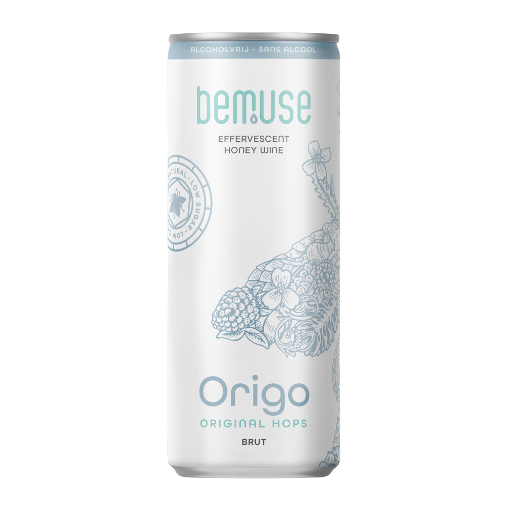 Bemuse Origo Brut - Non Alcoholic Honey Wine Can