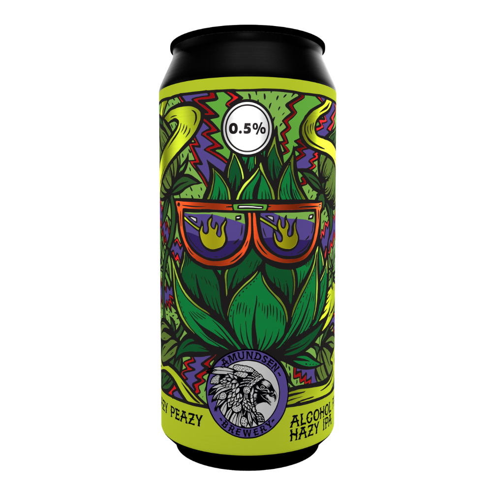 Amundsen Eazy Peazy IPA alcohol free hazy ipa