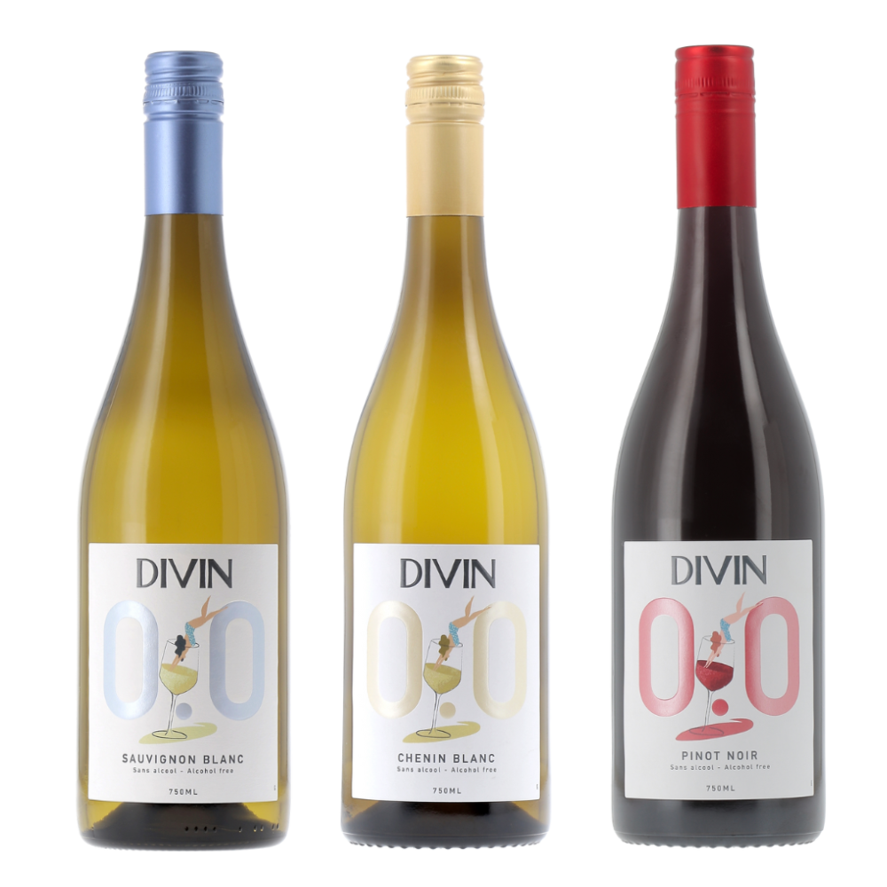 DIVIN No Alcohol Wine Mixed Case (3 Bottles)