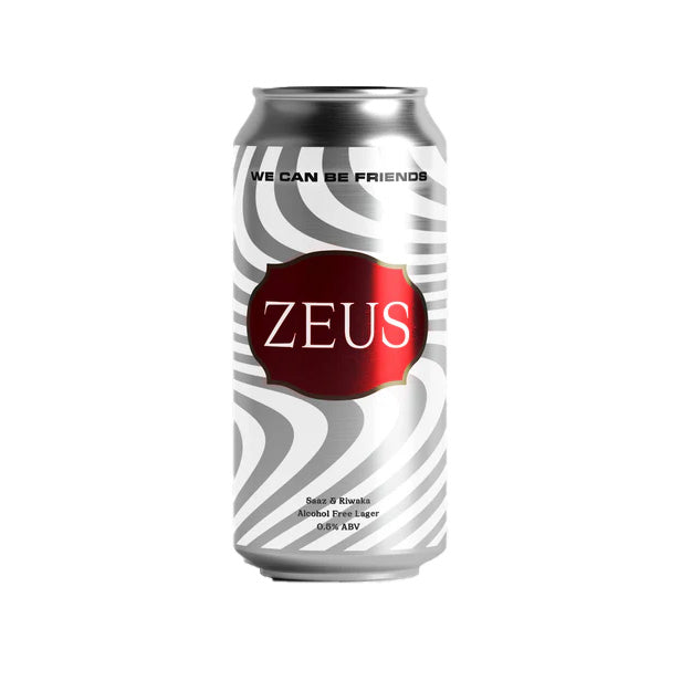 We Can Be Friends Zeus Lager alcohol free lager